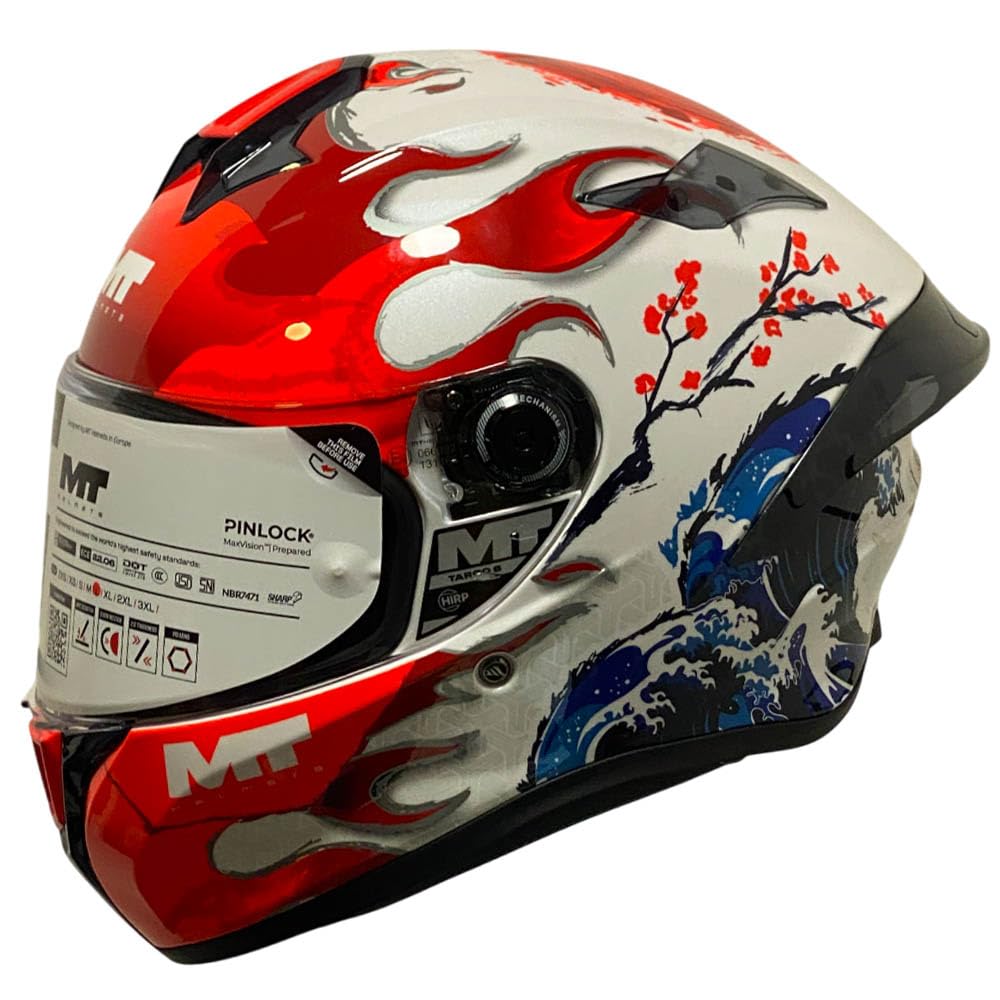 MT Targo S Designed Yamanaka Brillo - Casco de Moto Integral Homologado 22.06