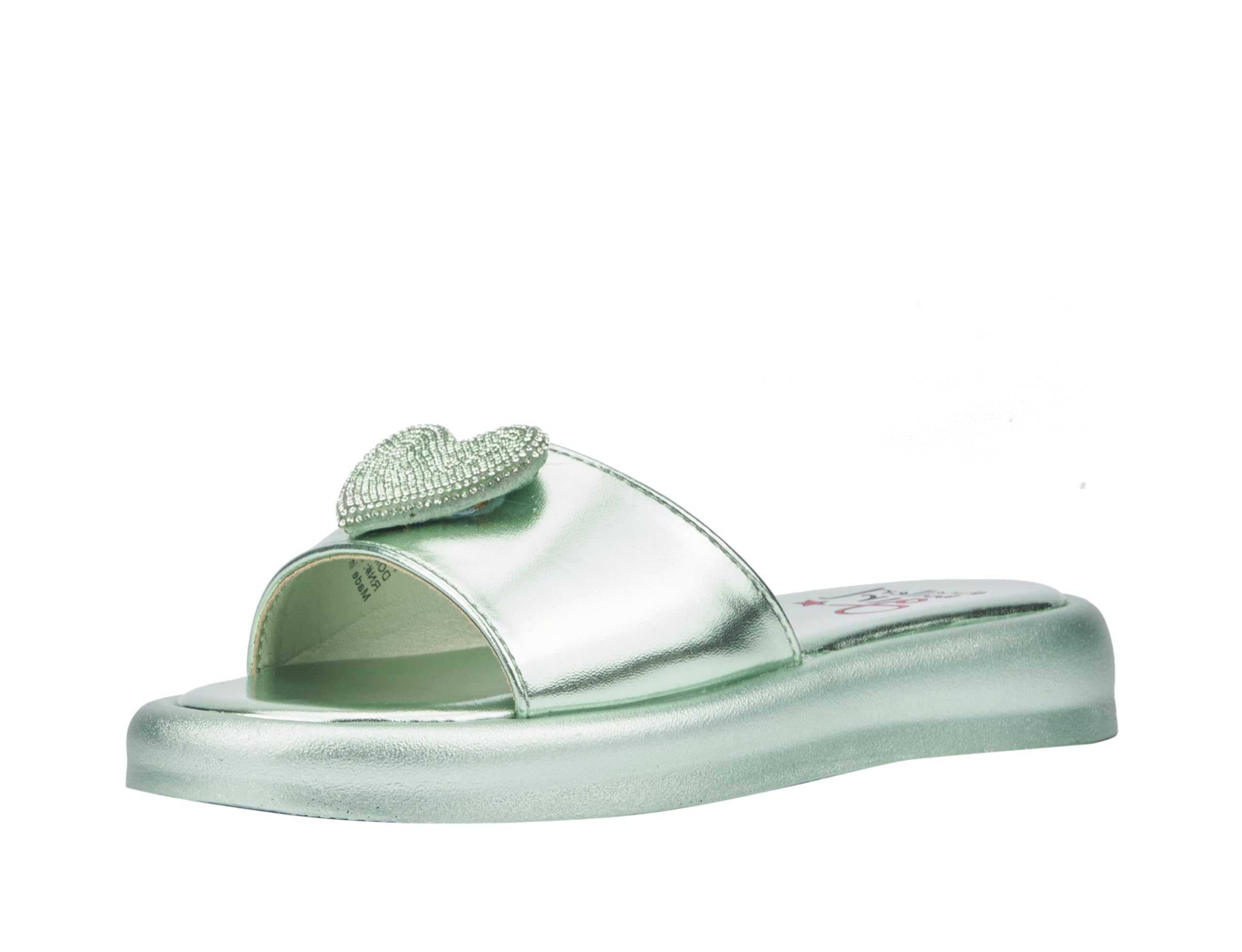 Olivia MillerGirl's Amor, wedges-sandals, Platform Heel, Casual, Slip On, Round Toe, Rubber Outsole