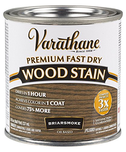 Rust-Oleum Varathane 307415 Premium Fast Dry Wood Stain, BRIARSMOKE, (Half Pint/236ml)