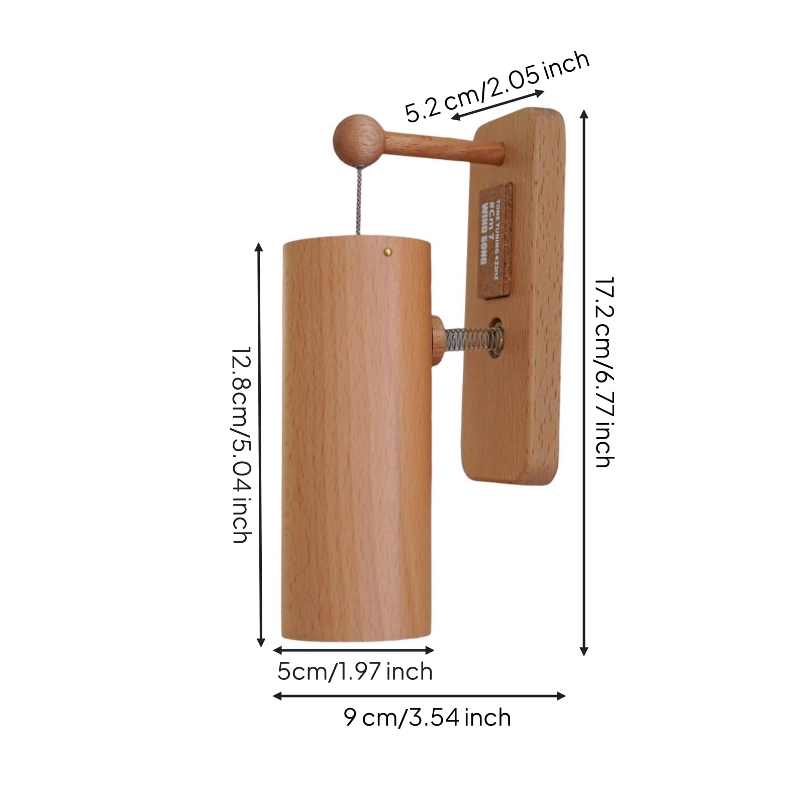 Türglocke Elegant Türspiel mit klöppel Magnetisch Wandfläche-Türglocke für Wohnungstür, Style to 2