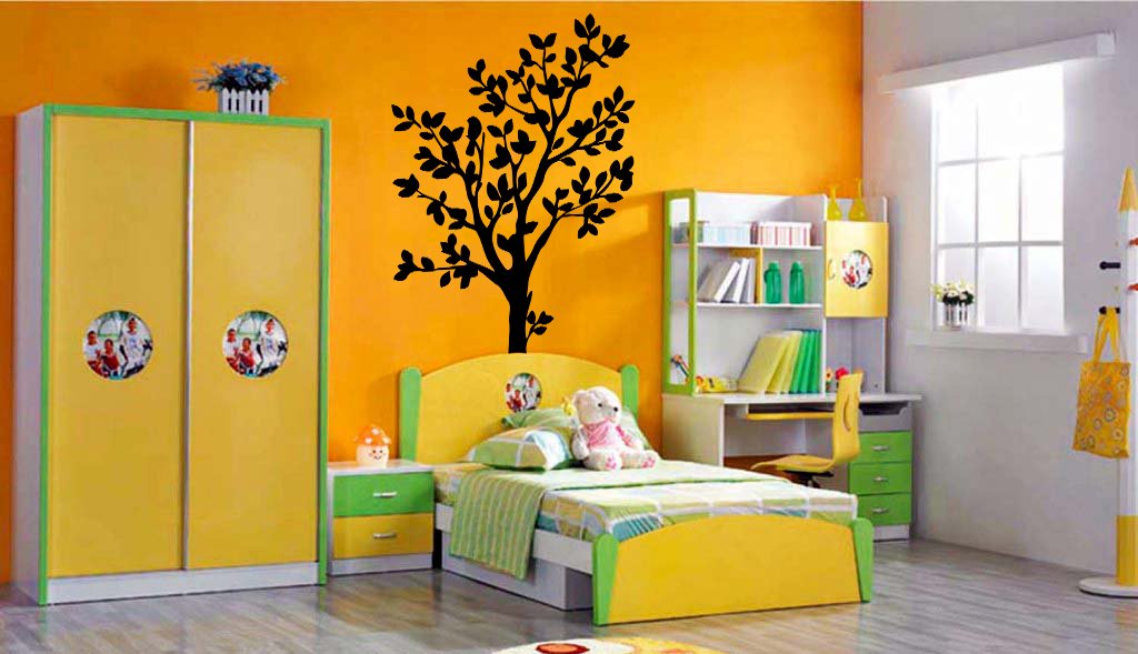 (95 x 160 cm) de la pared del vinilo adhesivo de árbol con pájaros y flores/arte decoración etiqueta engomada desprendible de la naturaleza/casa twistfix Mural + libre al azar para regalo