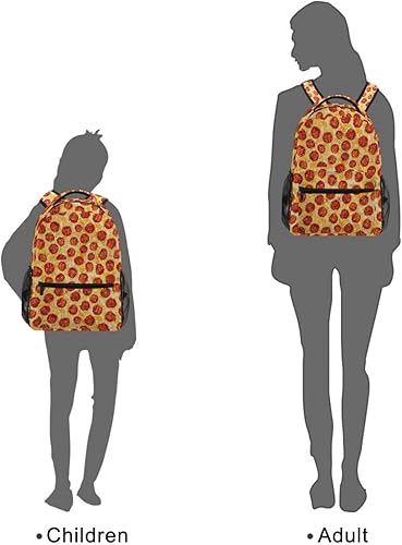 Miniatura 7 de ALAZA Mochila grande de comida con pizza 3D, unisex, para niñas, niños, universidad, mochila de día, resistente al agua, portátil, iPad, tableta,