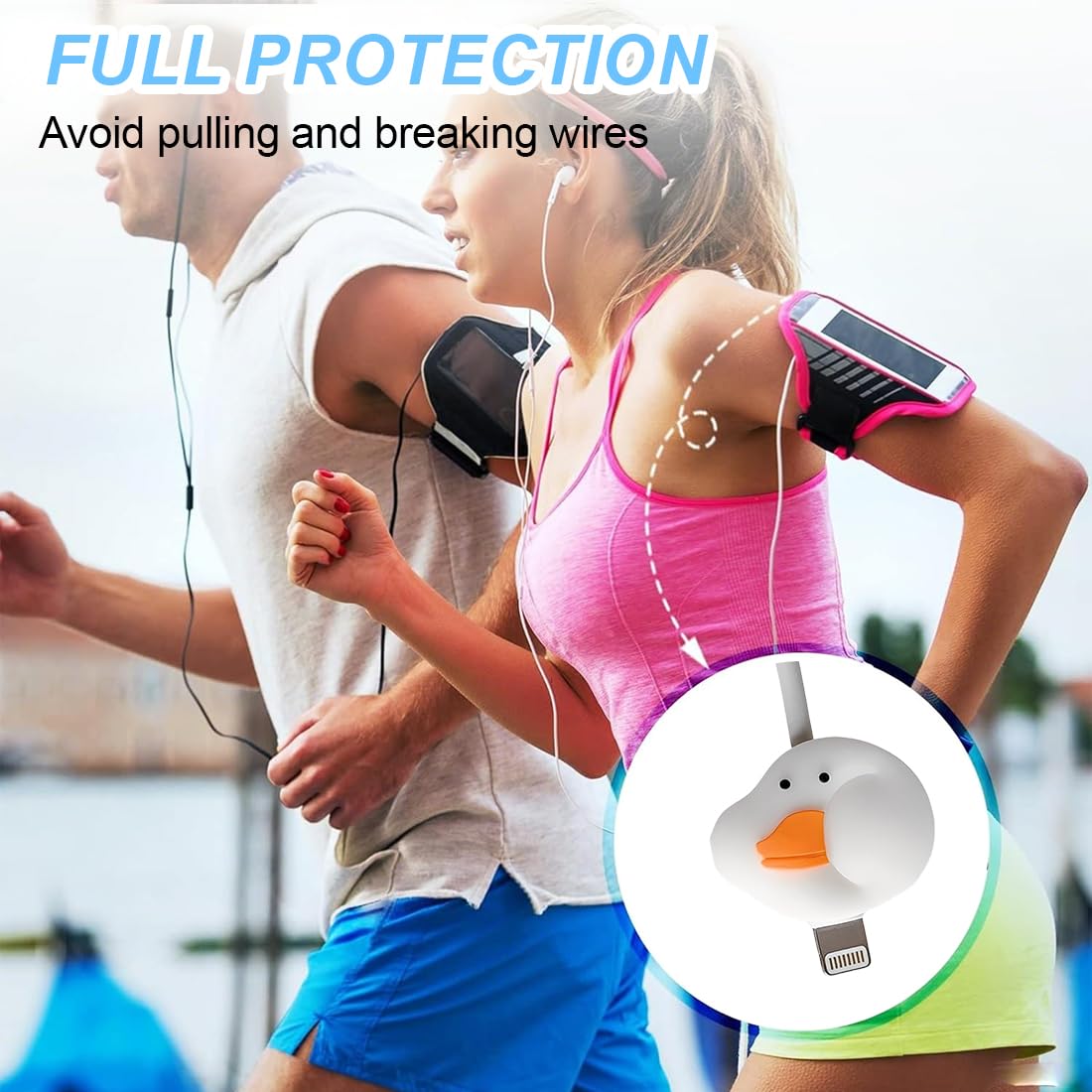 8 Pezzi Cable Protector, Proteggi Cavo, Copertura Protettiva per Cavi Dati Frutta, Protezione per Cavo per Morso per Cavo, Protezione per Cavo, Adatto per la Maggior Parte Delle Linee Dati