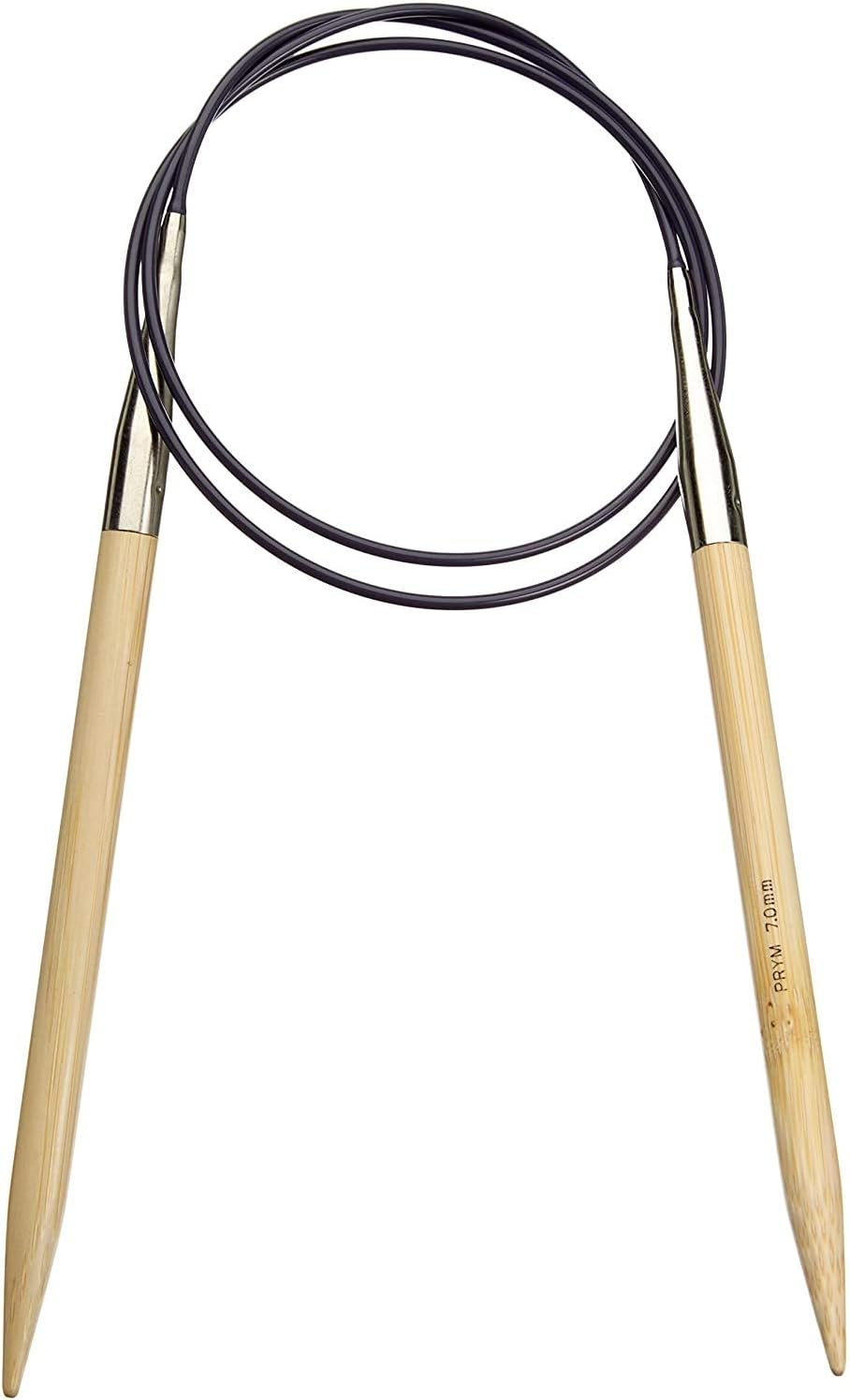 Prym 80 cm x 7 mm Circular Knitting Pins, Bamboo