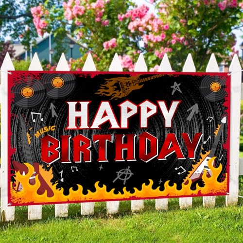 Fondo Fotográfico Decorativo 6x4 pies Rock Happy Birthday miniatura 4