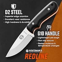 Vista 8 de Redline Fixed Blade Hunting Knife with Ferro Rod and Sheath - Perfect for Outdoor Adventures - Holtzman's Gorilla Survival