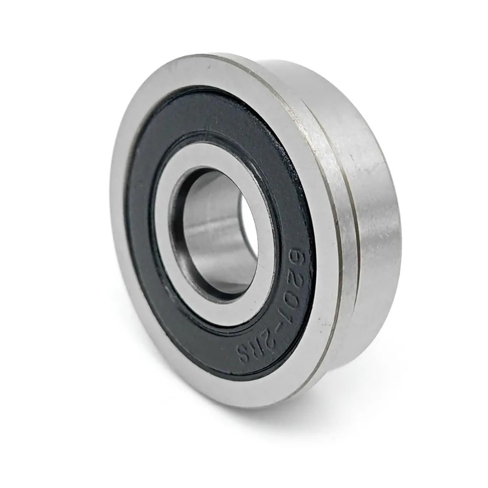 NOBIRTBSA 5 Pieces F6201 F6201RS F6201-2RS 12x32x10 Flange Bearing Miniature deep Groove Ball Bearing Sealed Ball Bearing