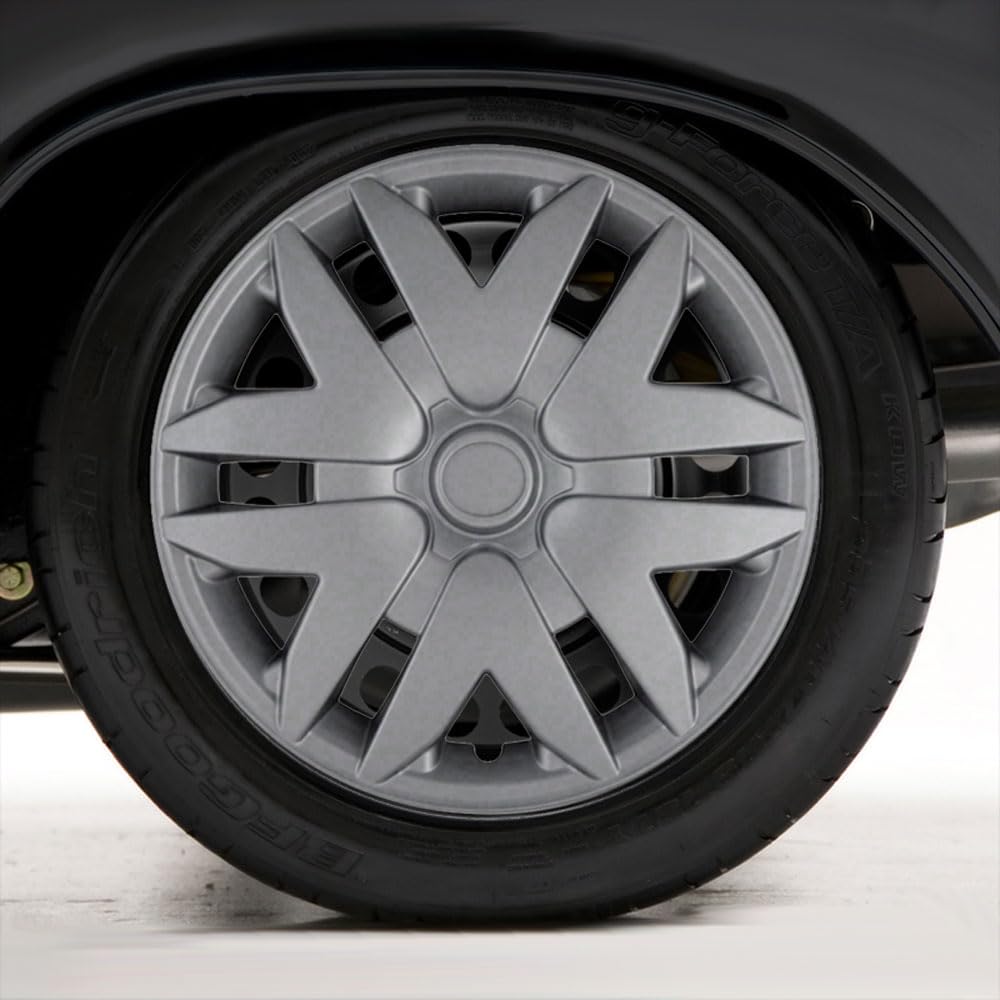 Upgrade Your Auto Set of Four 16' Silver Hubcap Wheel Covers for Toyota Sienna 2004-2010 (Push-on)