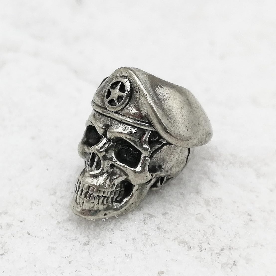 CooB 1Pcs/Lot EDC Paracord Bead, Charm, Beard, Paracord Knife Lanyar Bead U.S. Army Soldier Skull. Hand-Casted Paracord Beads Pendants for Paracord Knives Lanyards