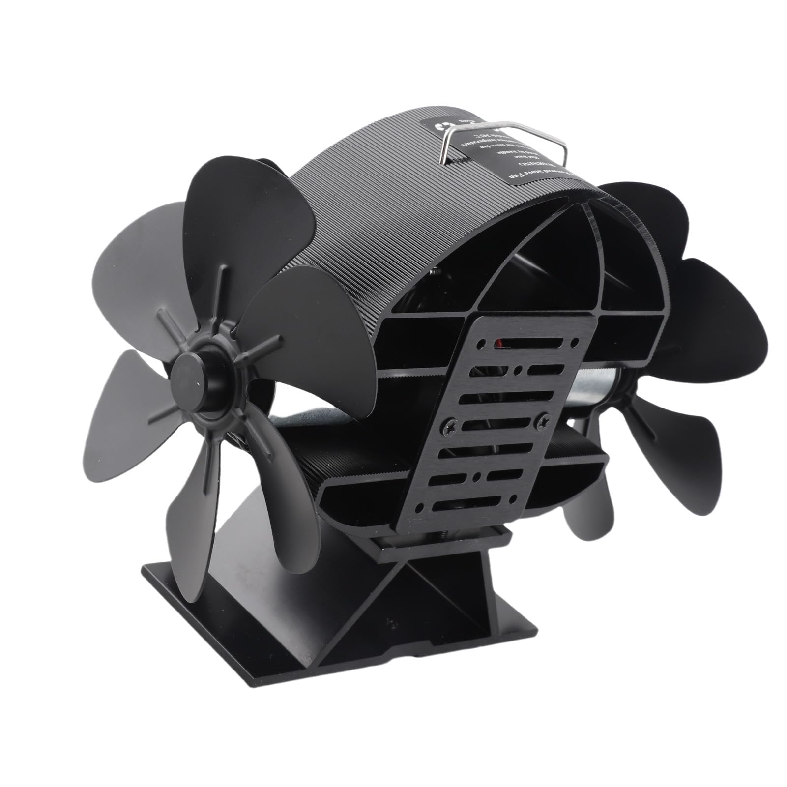 Wärmebetriebener Ofenventilator, Aluminium, 3 Köpfe, 18 Flügel für Effizientes Heizen in Holzöfen von 122 Bis 662 Fahrenheit