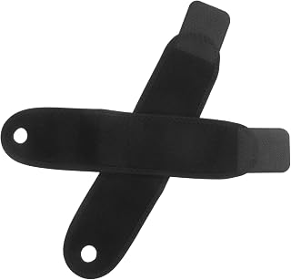 Beavorty Adjustable Sports Wrist Strap 2Pcs Breathable Nylon Cloth Support | Elastic Pressure, Easy Wear Cuffs, Black Color, for Weightlifting and Sports, Pair Pack