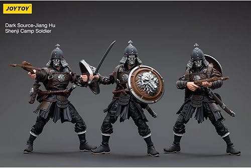 Miniatura 6 de Joytoy 118 - Figura de acción de fuente oscura, Jiang Hu Shenji Camp Soldier Set de 3
