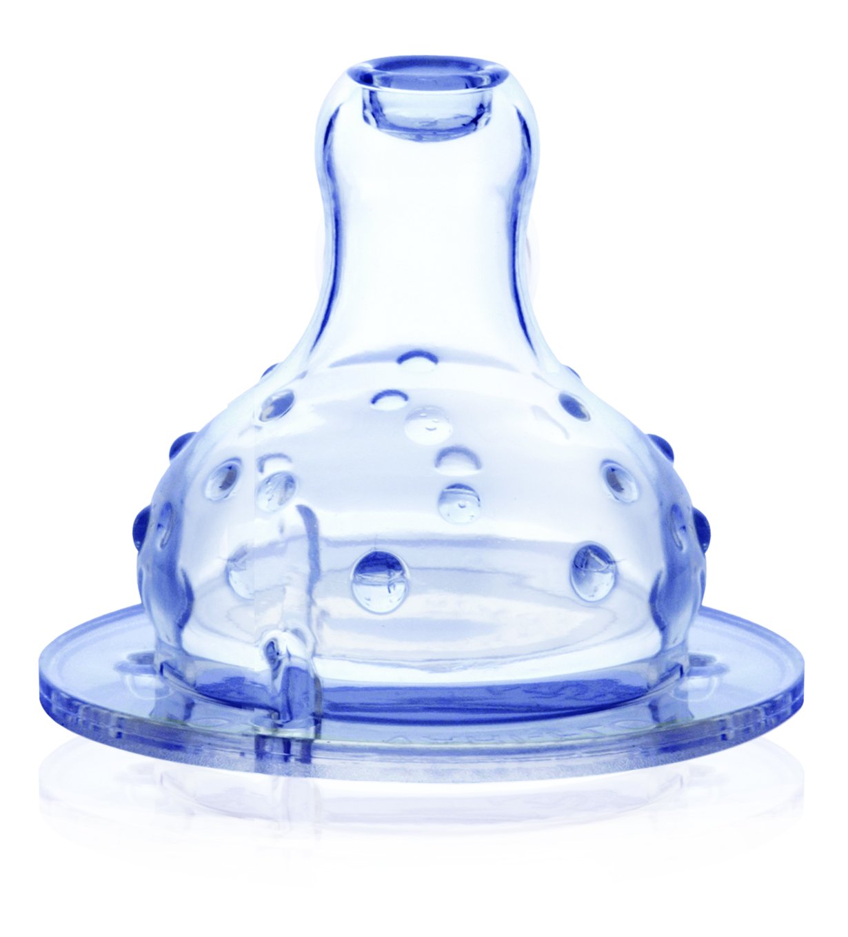 Nuby Soft Silicone Non-Drip Anti-Colic Wide Neck Vari-Flo Nipple For Infants And Babies, 4Months+, 2 Pieces