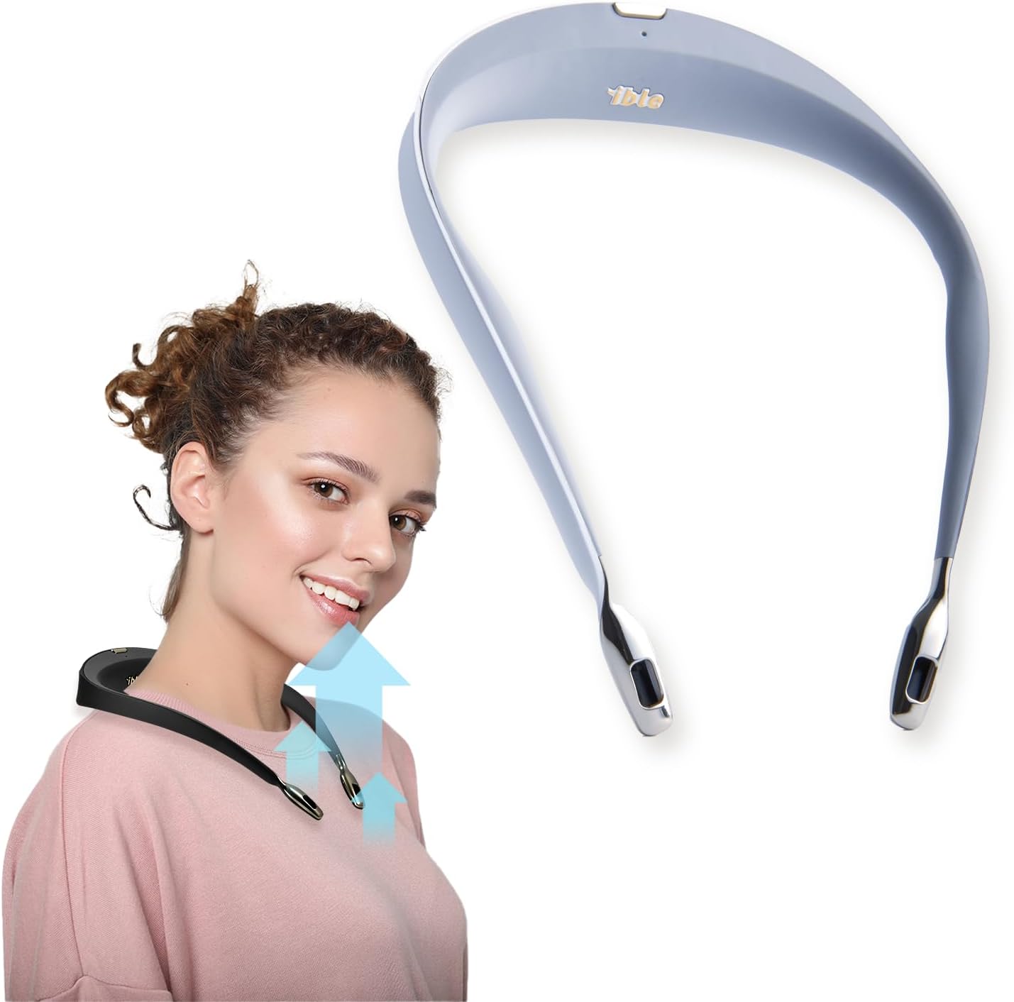 Wearable Personal Ionic Air Purifier Necklace| Wildfire smoke| 99% Removal rate verified by 3-party lab| Small, portable| USB recharge- 32hrs| Airvida L1 ｜Everyday& travel| Neck size 13.5 in.