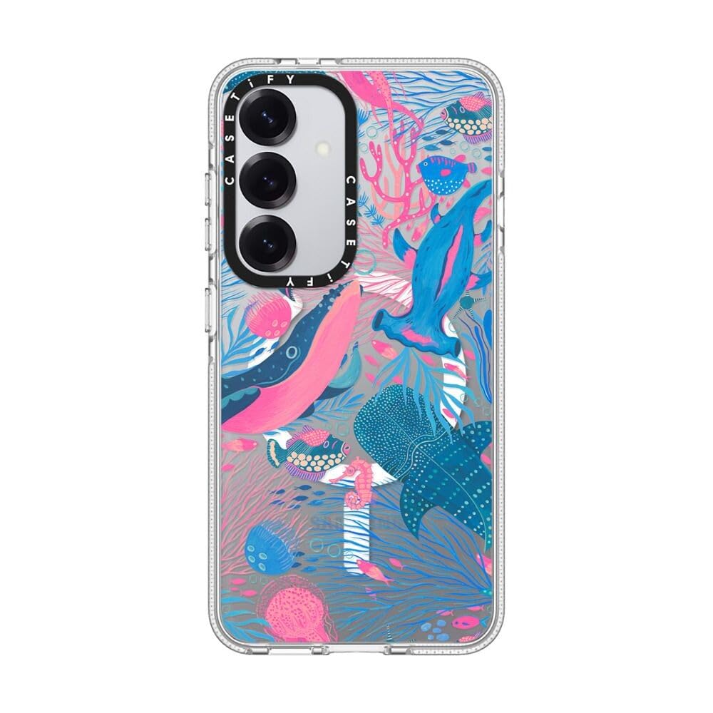 CASETiFY Magnetic Clear Galaxy S25 Case [Compatible with Magsafe] - Under The Sea
