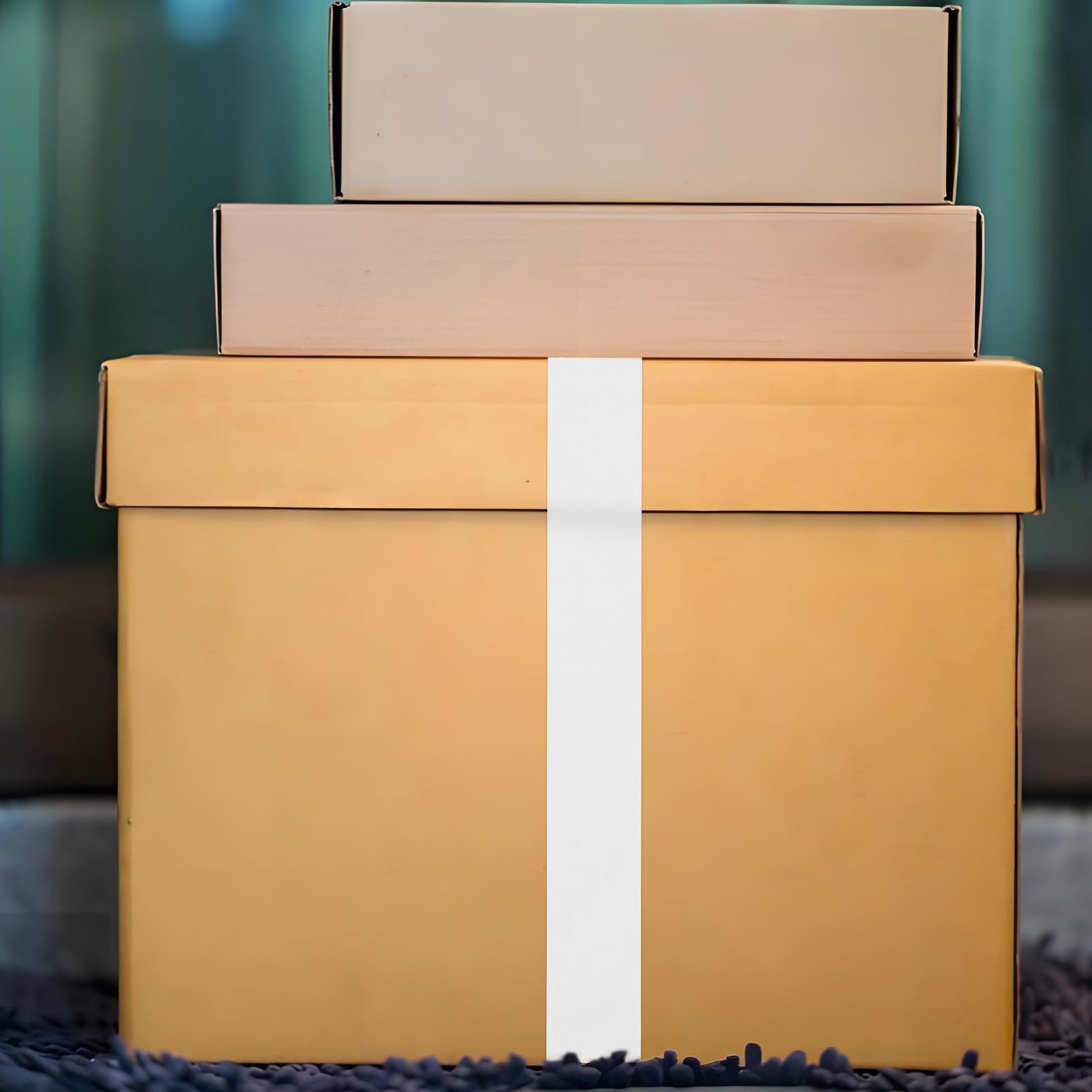 Hemobllo 2rouleaux Ruban Adhésif Papier Kraft De Ruban Emballage Auto-adhésif Écriturable Scellage Renforcé Pour Colis Et Cartons Adhérence Polyvalente Pour Usage Domestique Et Commercial