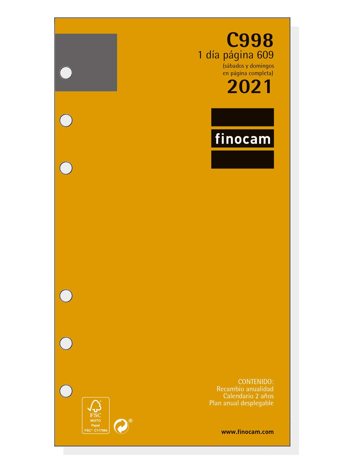 FinocamRefill Annual 2021 1 Day Page Classic C998 Spanish