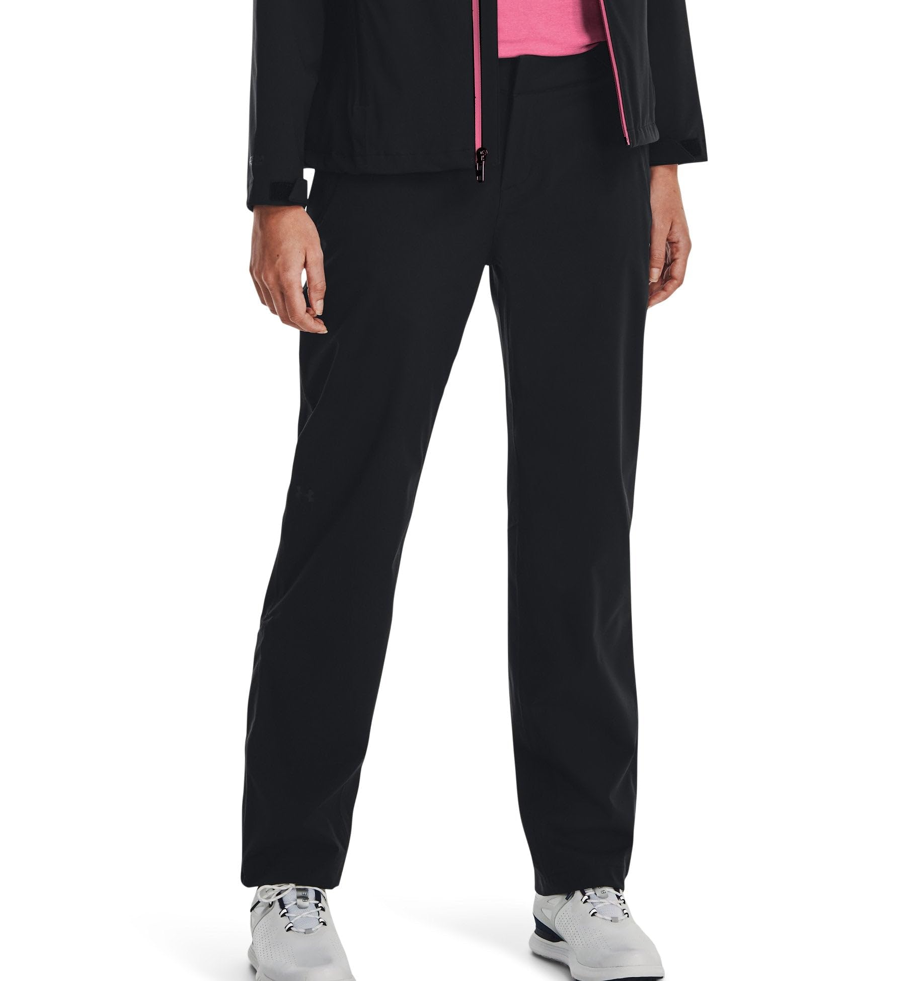 Under Armour Stormproof Golf Rain Pantalón, Mujer, Negro, MD