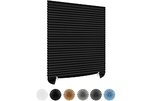 Window Blinds Cordless Blackout No tools No Glue Instant Stick On Adhesive...