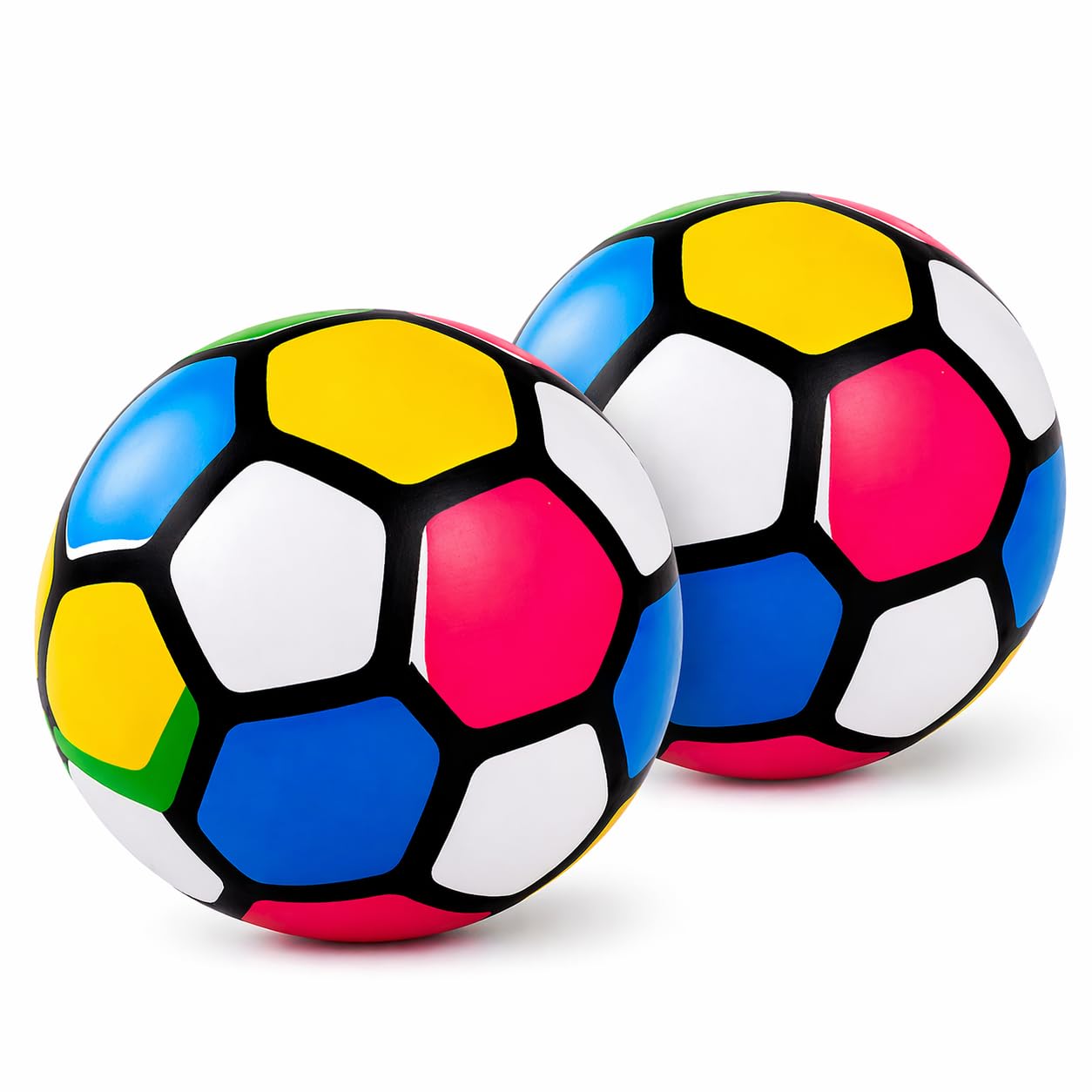 Colorful Football for Kids and Outdoor Play | Lightweight PVC Soccer Ball for Garden, Park & Training Use (Pack of 2)-image-48