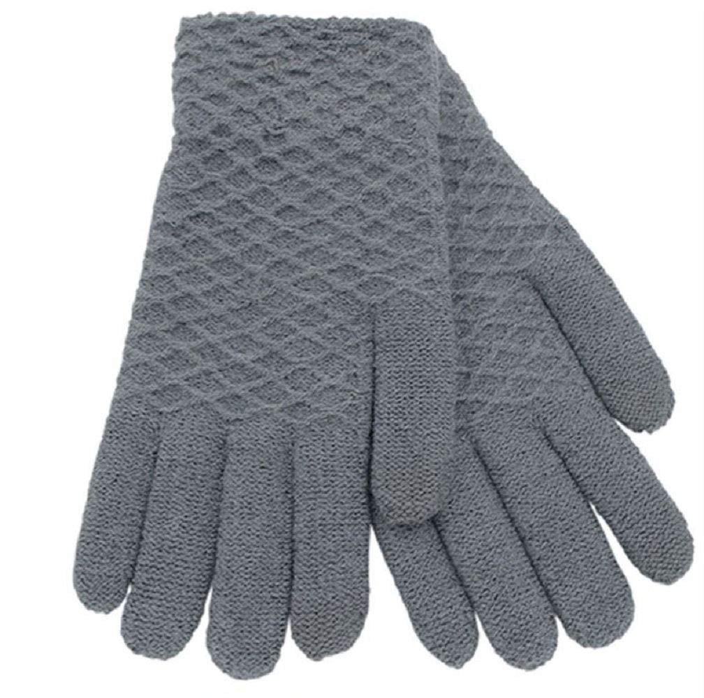 Undercover Women's Grey Foxbury Soft Jacquard Touch Screen Gloves Gl537