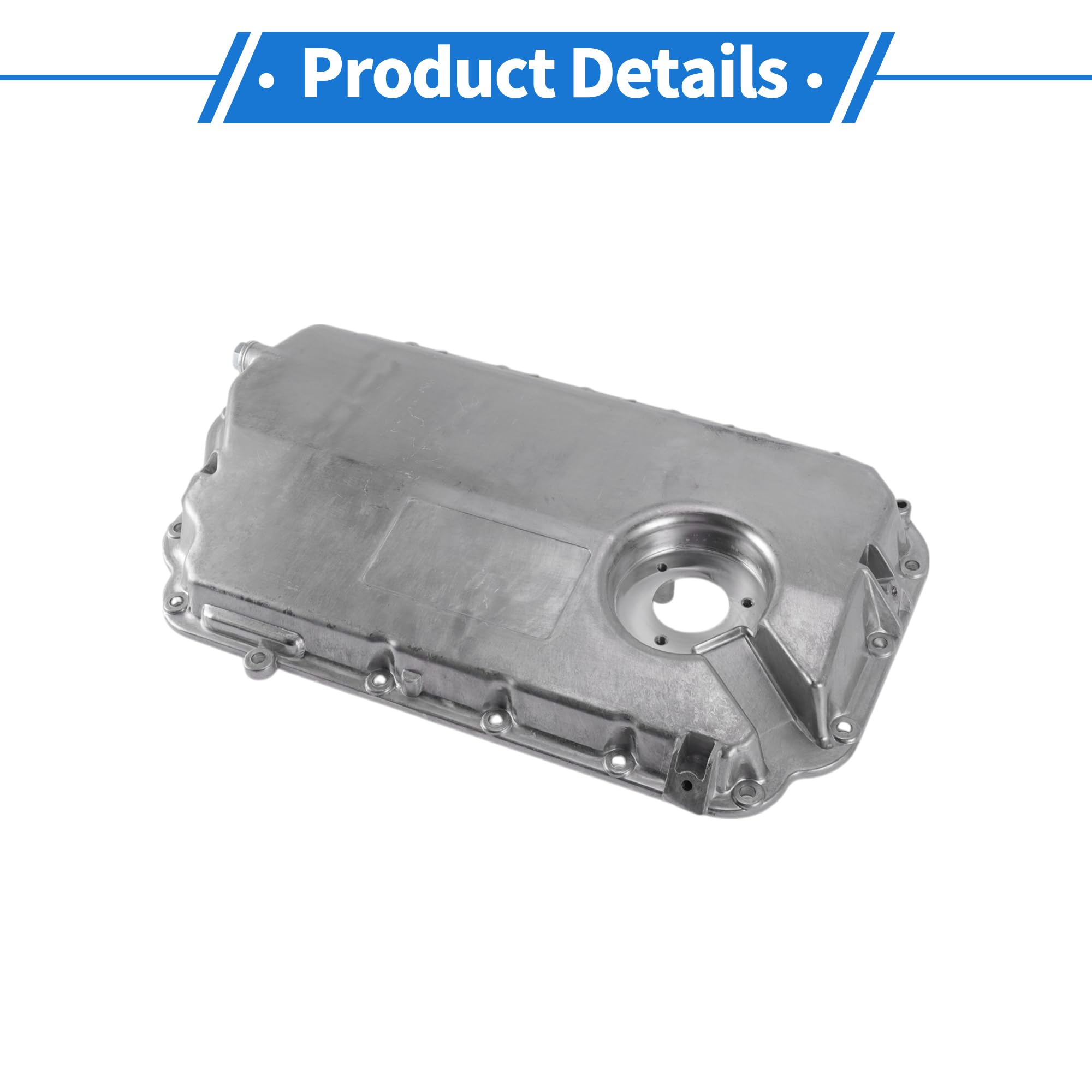No.06C103604C/06C103604B Coppa dell'olio del motore Coppa dell'olio del cambio per Audi A4 Quattro 2002-2006 Lega di alluminio Tono Argento