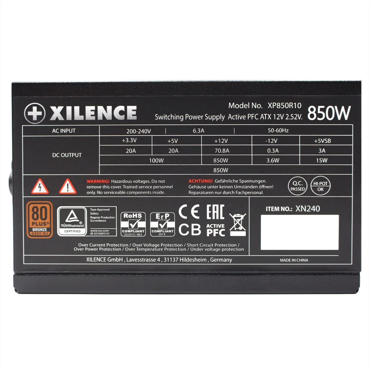Power SupplyXilence XP850 R10