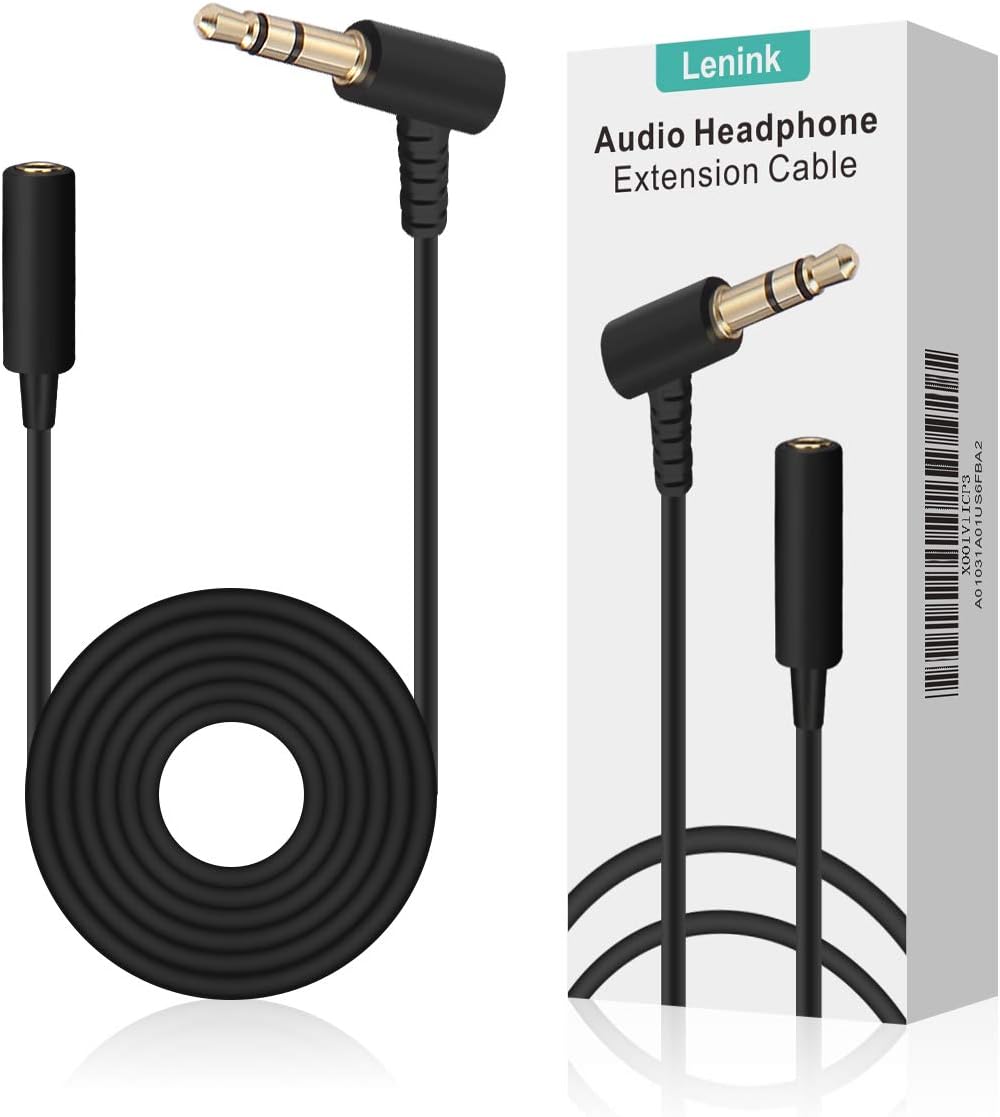 Lenink Replacement Cable,Audio Headphone Extension Cable Cord Compatible with Bose On-Ear OE Headphones,Black