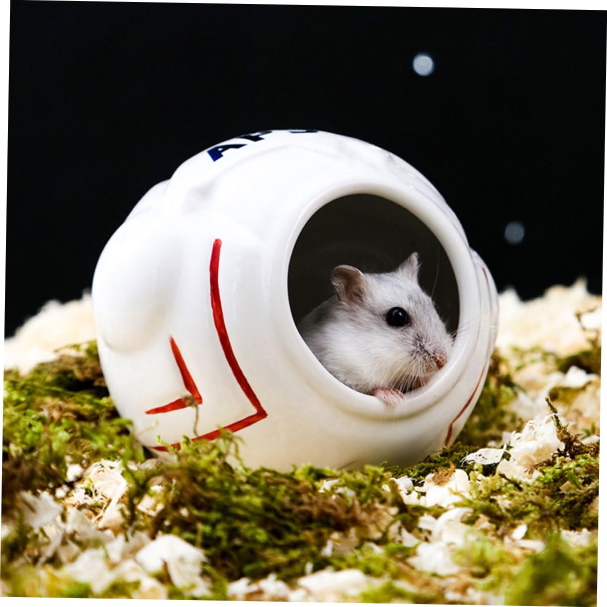 Nido para Hámster Serie Astronaut Comedero De Temática Bañera De Nave Escondite De para Hámster Cuidado De