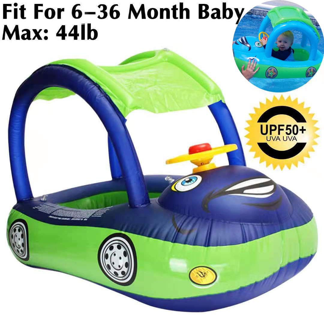baby pool float with sunshade