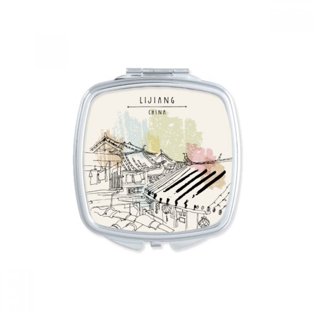 Miroir compact Chengdu China une idée cadeau mignon et artistique pour retouche maquillage