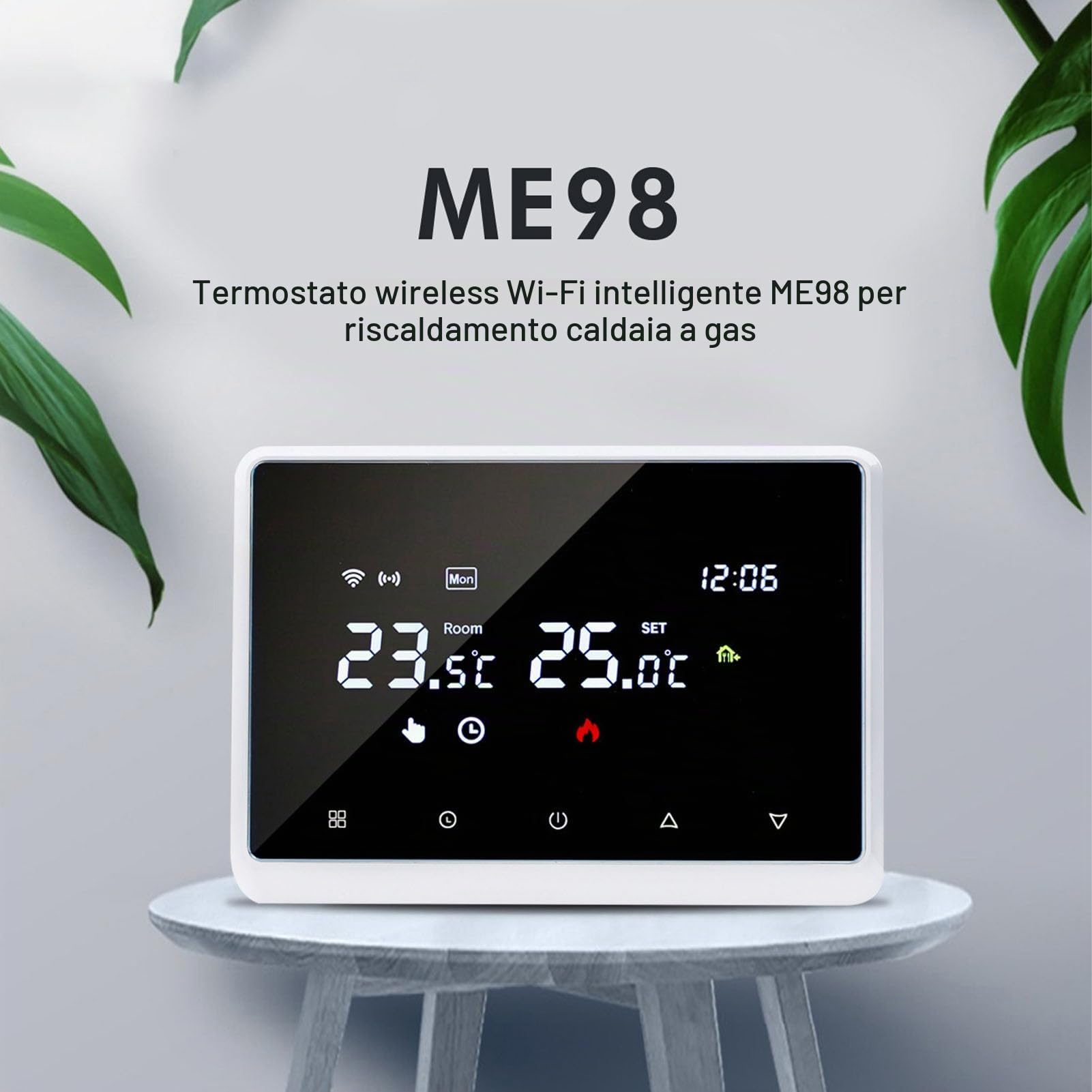 YWBL-WH Termostato Intelligente Wifi Me98 Caldaia Murale Regolatore 230V Doodle Termostato Bianco Ac230V 60Hz Termostato Termostato Termostato Termoregolatori