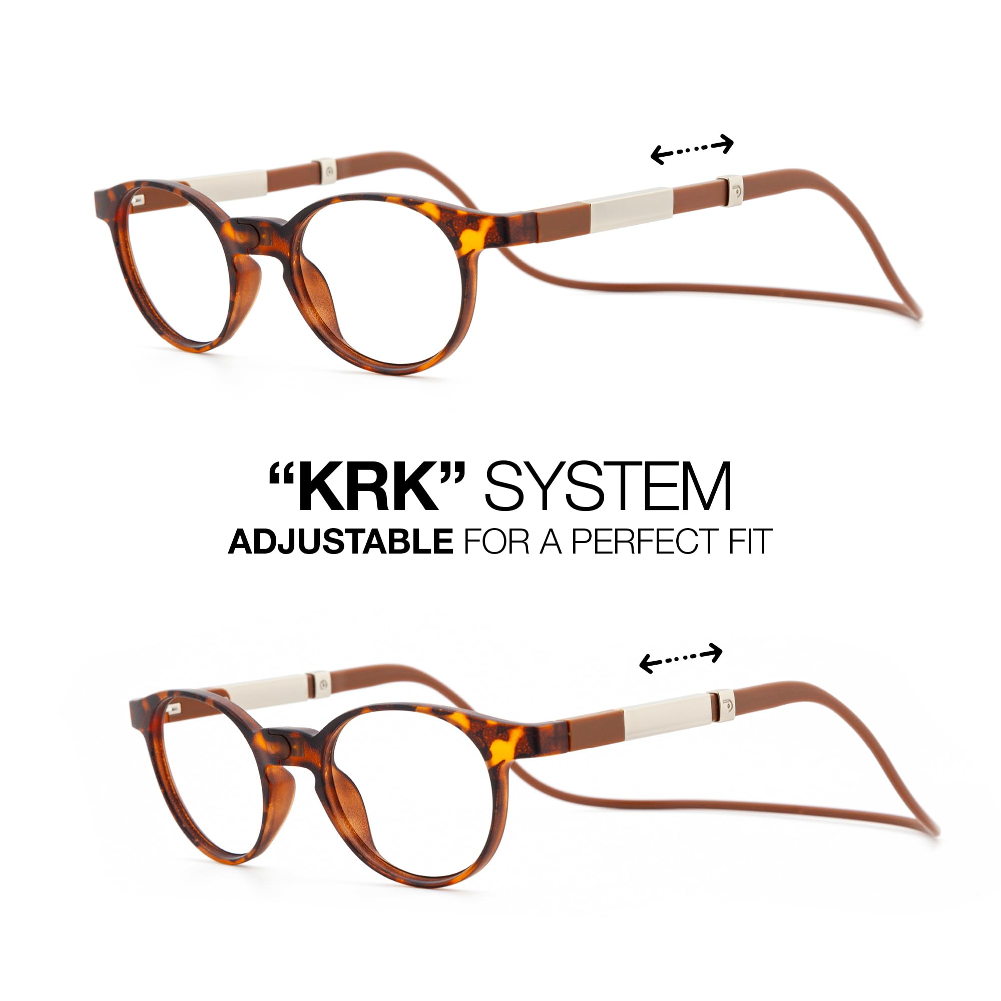 DIDINSKY Krik Occhiali da Lettura Magnetici, Anti Luce Blu | Chiusura magnetica frontale · Per leggere da vicino · Anti luce blu · Ingrandimento +1.0 a +3.0 · Custodia inclusa