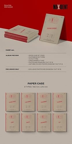 Miniatura 2 de Stray Kids MAXIDENT 7th Mini álbum versión CD+unidad mini póster plegable en paquete+fotolibro+papel de letras+tarjeta fotográfica+seguimiento