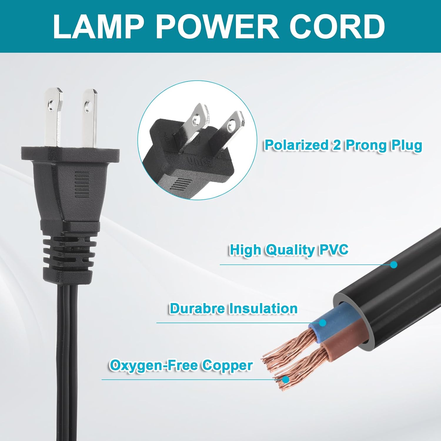 PATIKIL 1Ft Extension Cord, SPT-2 18AWG ETL Listed 3 Pack Black Indoor Outdoor Extension Cord 2 Prong Power Wire Female/Male Low-Profile Plug for Lamp TV for NEMA 1-15P to NEMA 1-15R