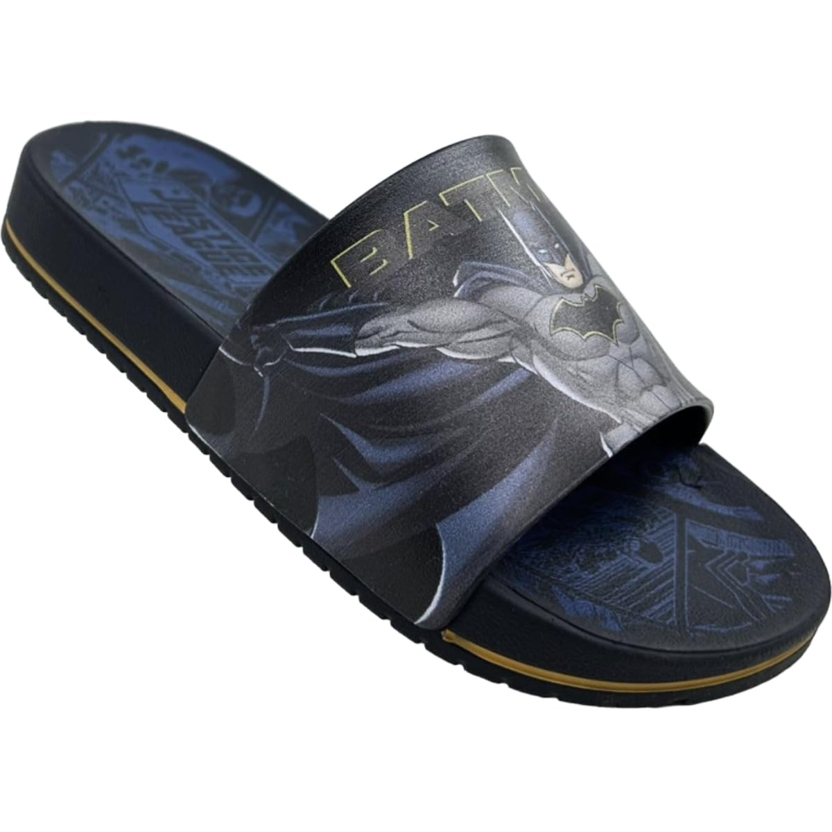 Chinelo Infantil Slip On Slide Liga Da Justica Action Batman em promoção! Veja a oferta e mais achadinhos de Sandálias & Chinelos Infantis 5 Hoje é o melhor dia para comprar Chinelo Infantil Slip On Slide Liga Da Justica Action Batman com aquele preço maroto! Promoção! Aproveite a oferta! 5