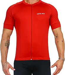 Camisa de ciclismo masculina Roupa Ciclismo de manga Curta zíper com bolsos