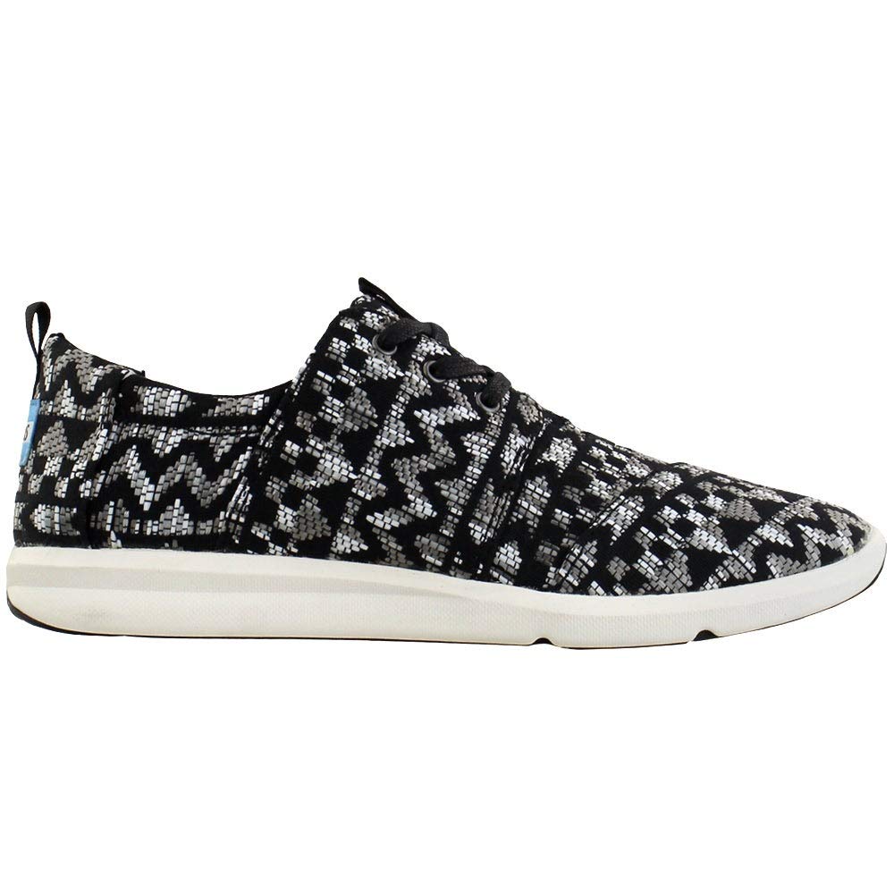 Toms Womens Del Rey Sneakers Shoes Casual Black Size
