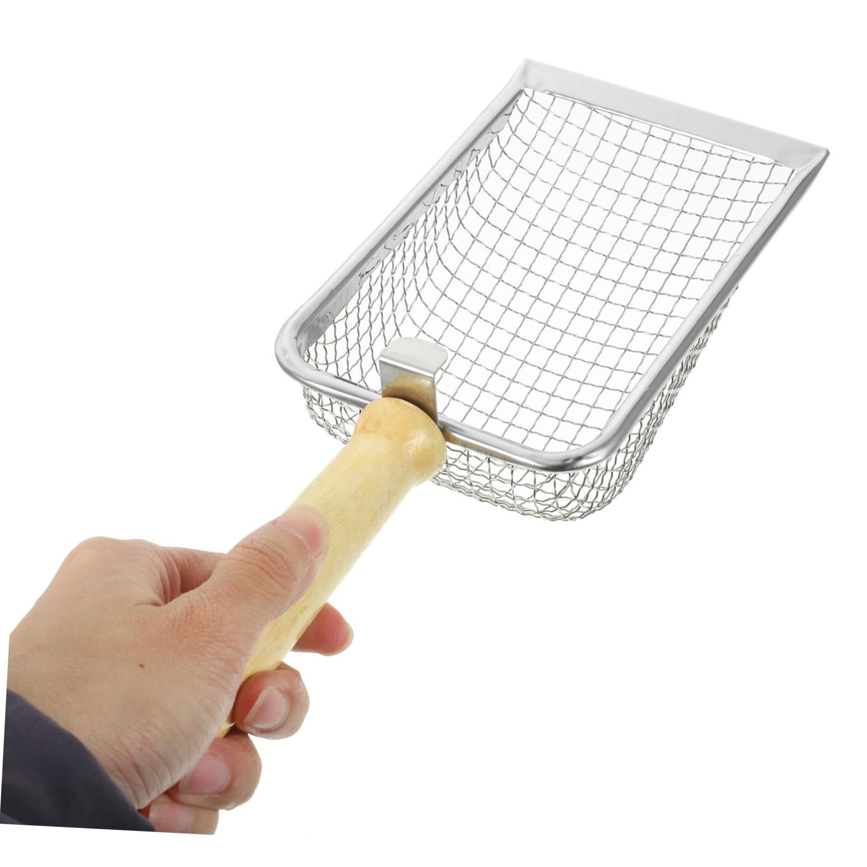 Pala para Arena de Gato, con Malla for una Limpieza eficiente de los desechos Reptiles Mango Madera Duradero for Cajas Arena for Gatos y
