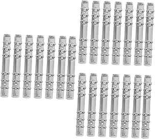 NUOBESTY 21 Peças Fichário Pastas Decorativas Folhas Soltas Caderno Álbum De Fotos Scrapbook Mecanismo De Folhas Soltas Anel Planejador Encadernação Espinhos Mecanismo De Encadernação