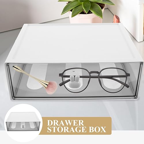 Miniatura 5 de MAGICLULU Caja de almacenamiento de escritorio Cajones de plástico Cajones de almacenamiento de plástico Cajón de escritorio Suministro para el