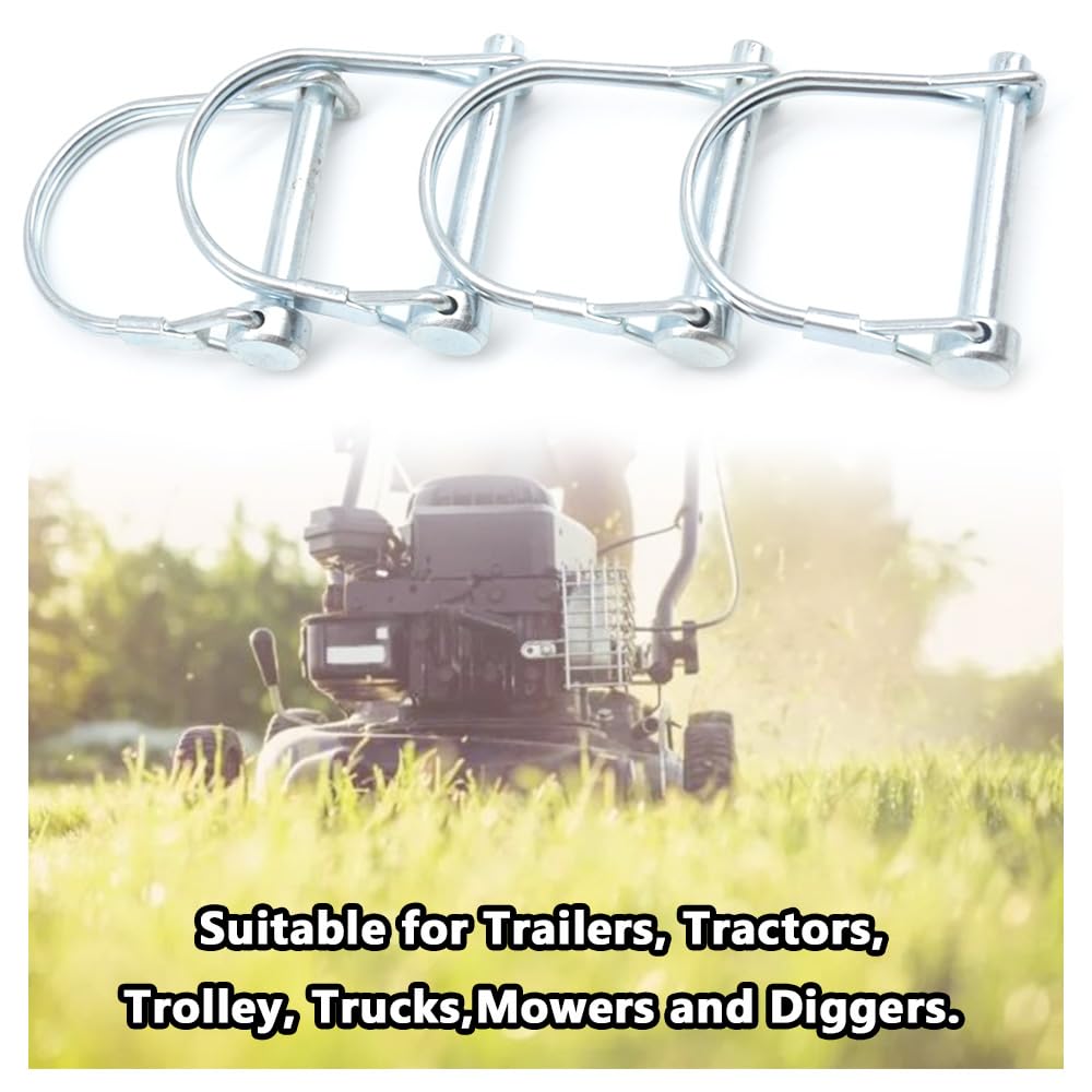 Spille Di Sicurezza A Molla In Acciaio - Grandi, Zincate, 4.5x76x38 Mm, Per Agricoltura, Cancelli, Usi Industriali - Foto 4