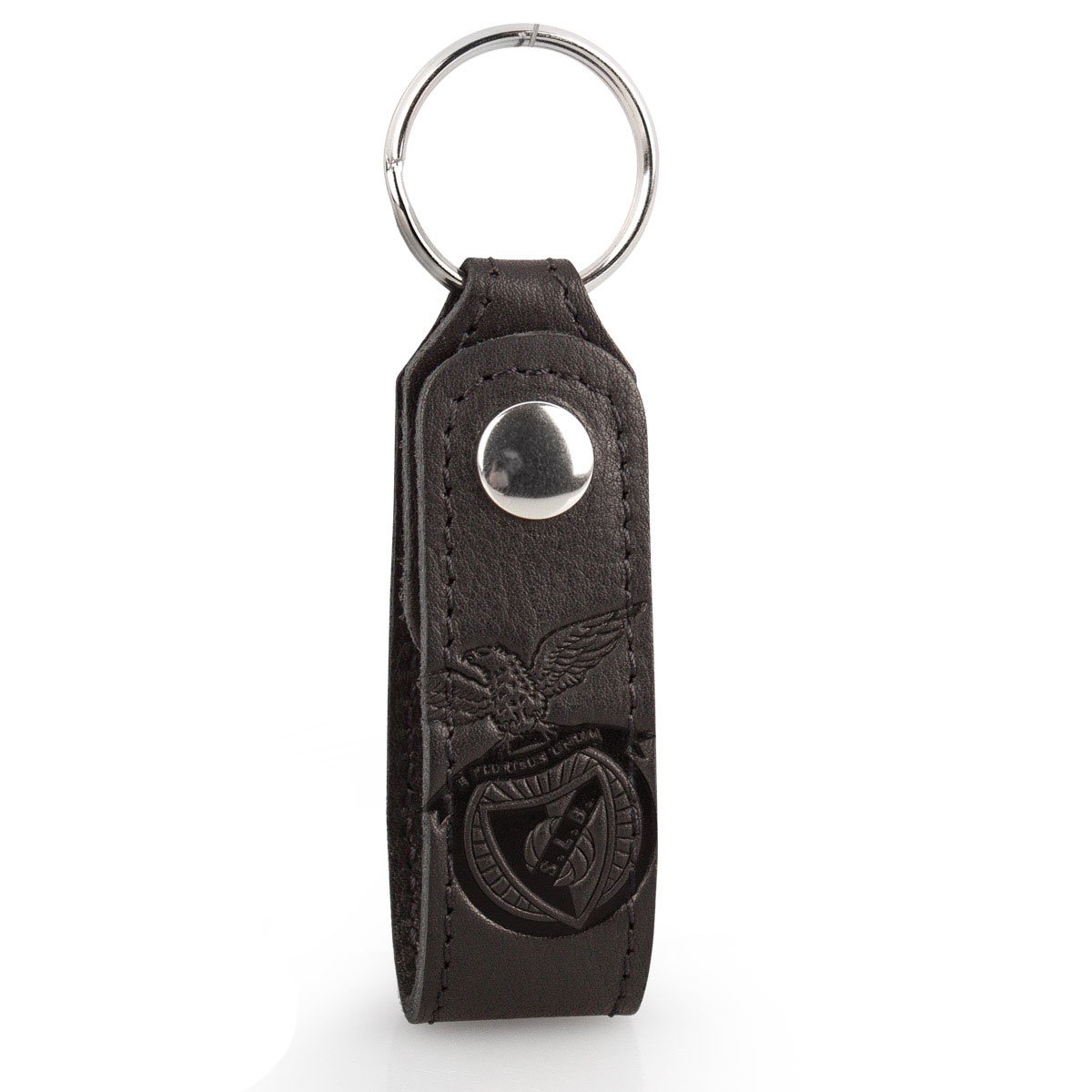 Leather Keyring Loop Tab S.L. BENFICA Black
