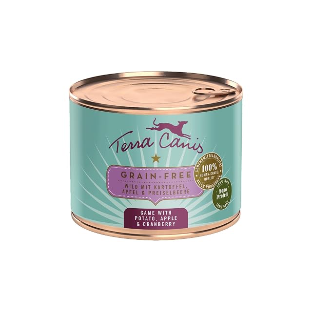 Terra Canis Venado con Patata, Comida sin Cereales para Perros, 200g