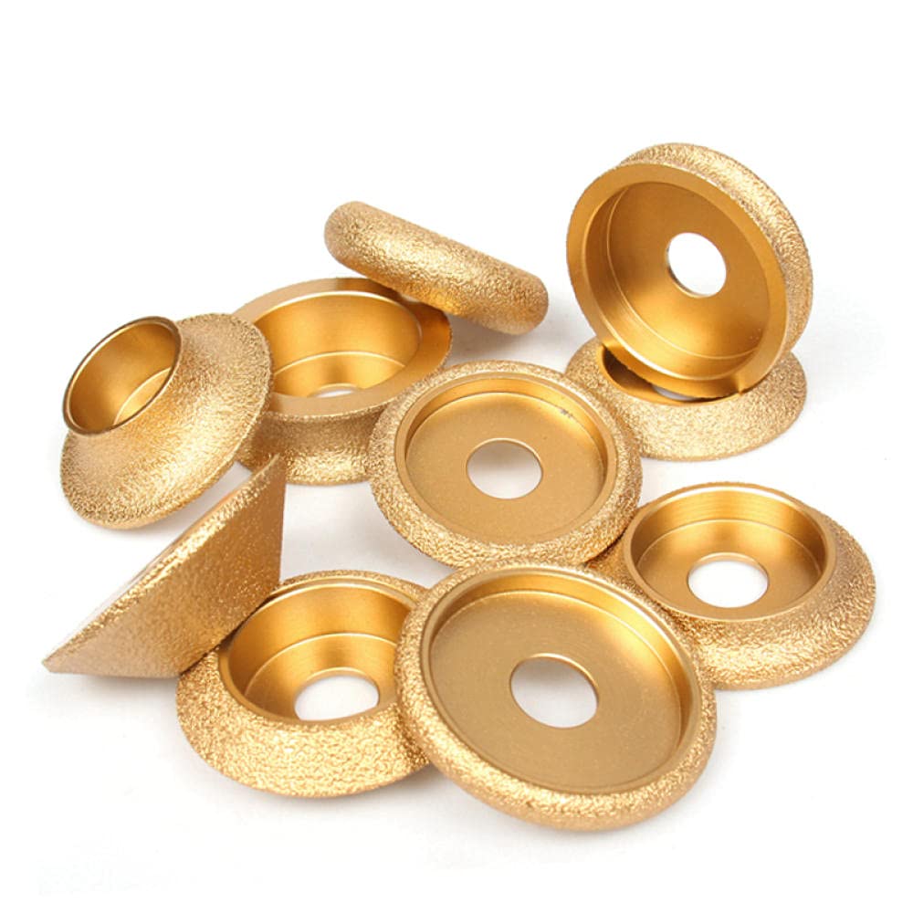 Ręcznie szlifowane tarcze, 1 szt. 75 mm 20 60-ziarnista diamentowa tarcza szlifierska z półokrągłym zakończeniem 10 mm/20 do szlifierki kątowej