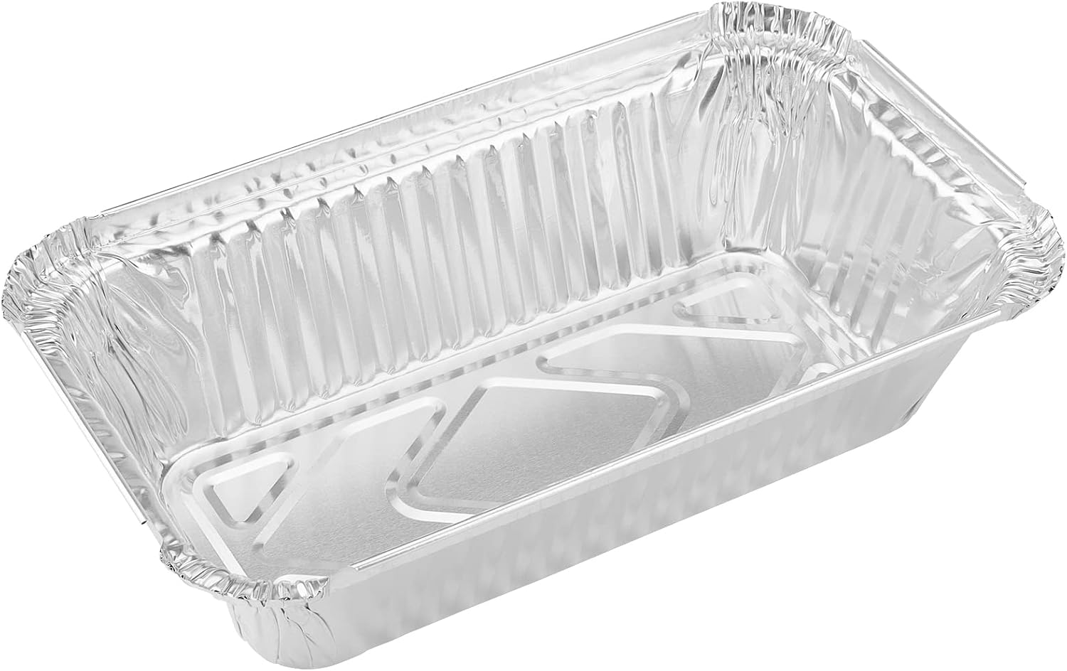 100 Pack Aluminum Loaf Pans with Clear Lids, Disposable Aluminum Pan Foil Food Containers with Strong Seal for Freshness and Spill Resistance, 7.8 x 4.53 x 2.17 Inch