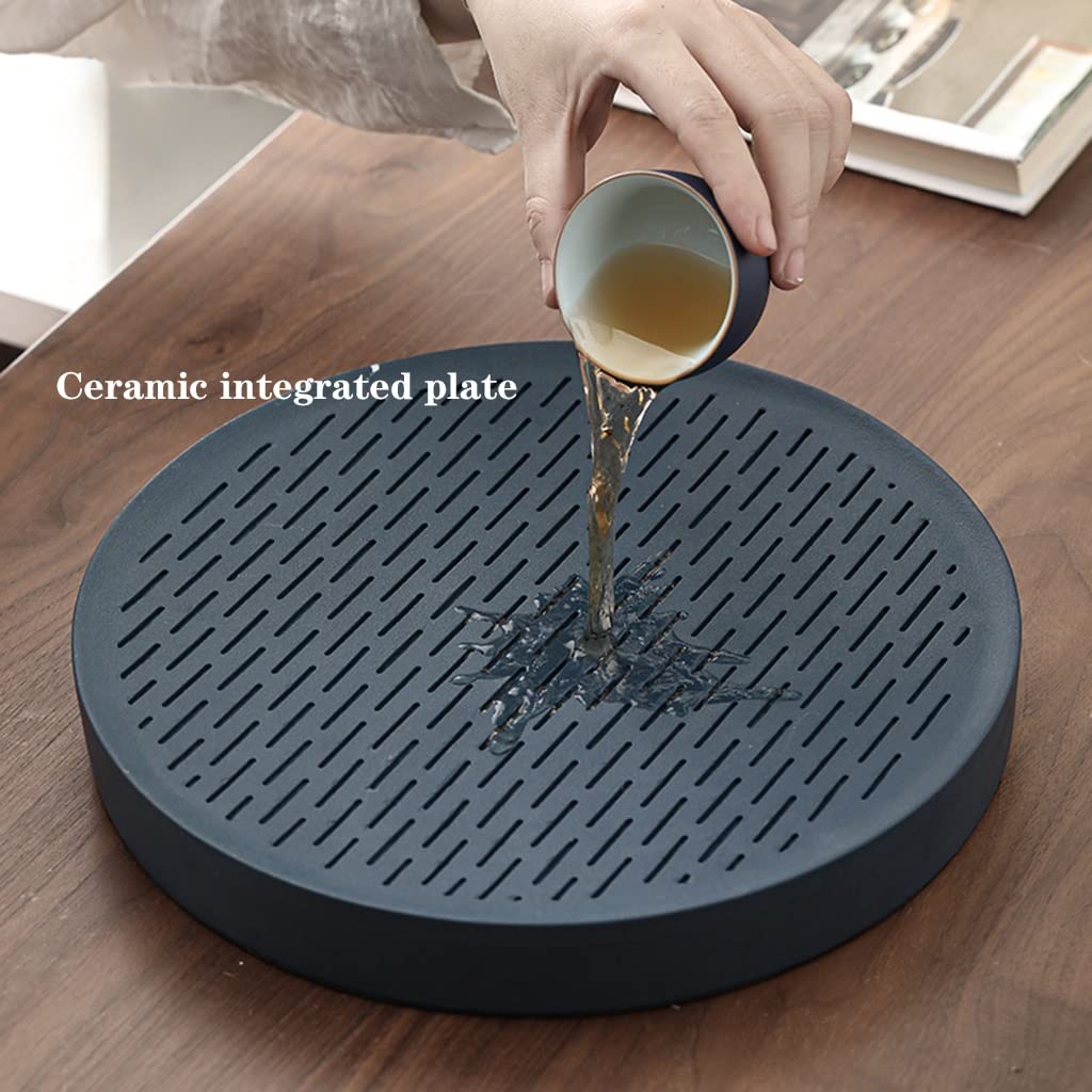 Taca na herbatę, talerz na herbatę, taca na herbatę Kongfu, wielofunkcyjna taca na herbatę, ceramiczny stolik na herbatę Gongfu, taca do serwowania, chiński klasyczny talerz do serwowania herbaty Ku