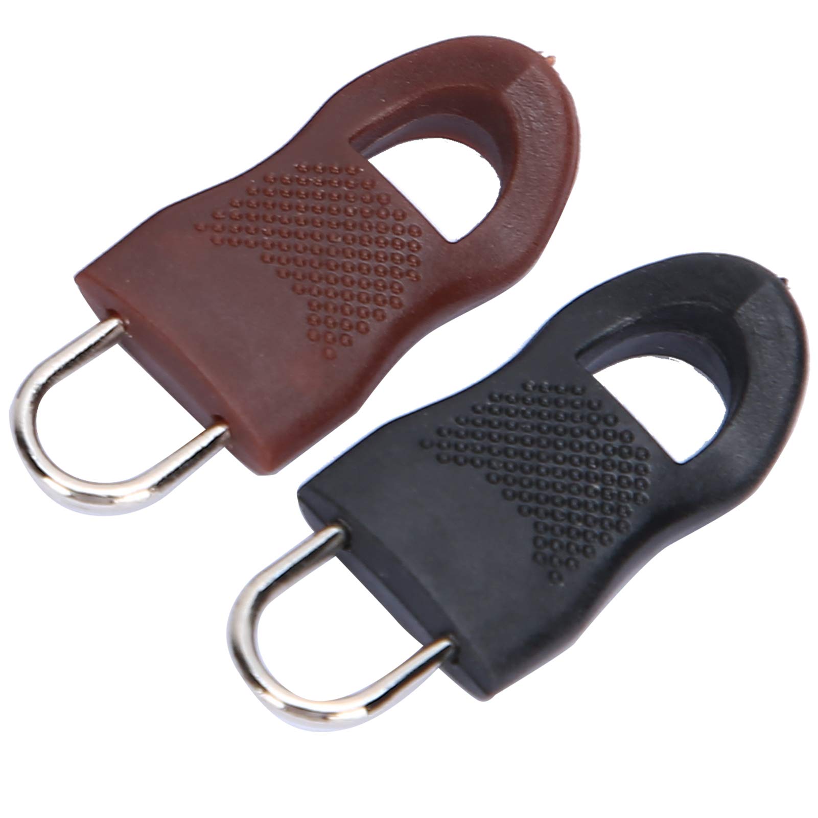 Zipper Pull Replacement, Boot Zipper Inserts Universal Detachable Zipper Pull Tag Kit Alloy Rubber Fixer Puller Tab Replacement Zipper Repair Kit for Bag Backpack Cloth Jacket