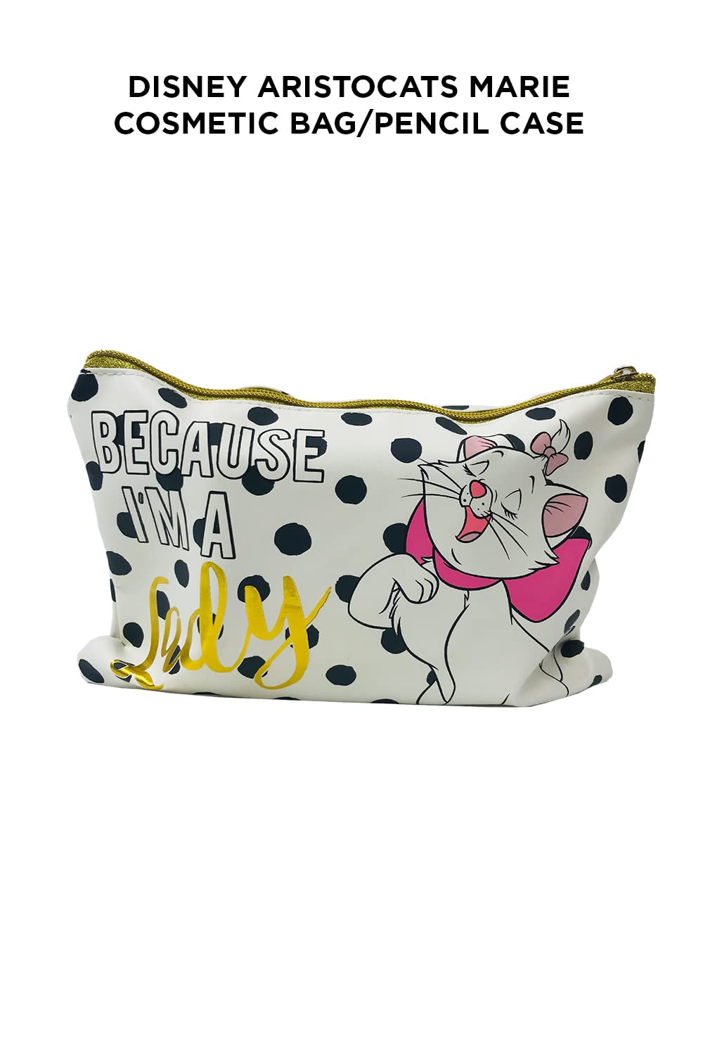 BB Design Disney Aristocats Marie Cosmetic Bag/Pencil Case, Black - Image 2