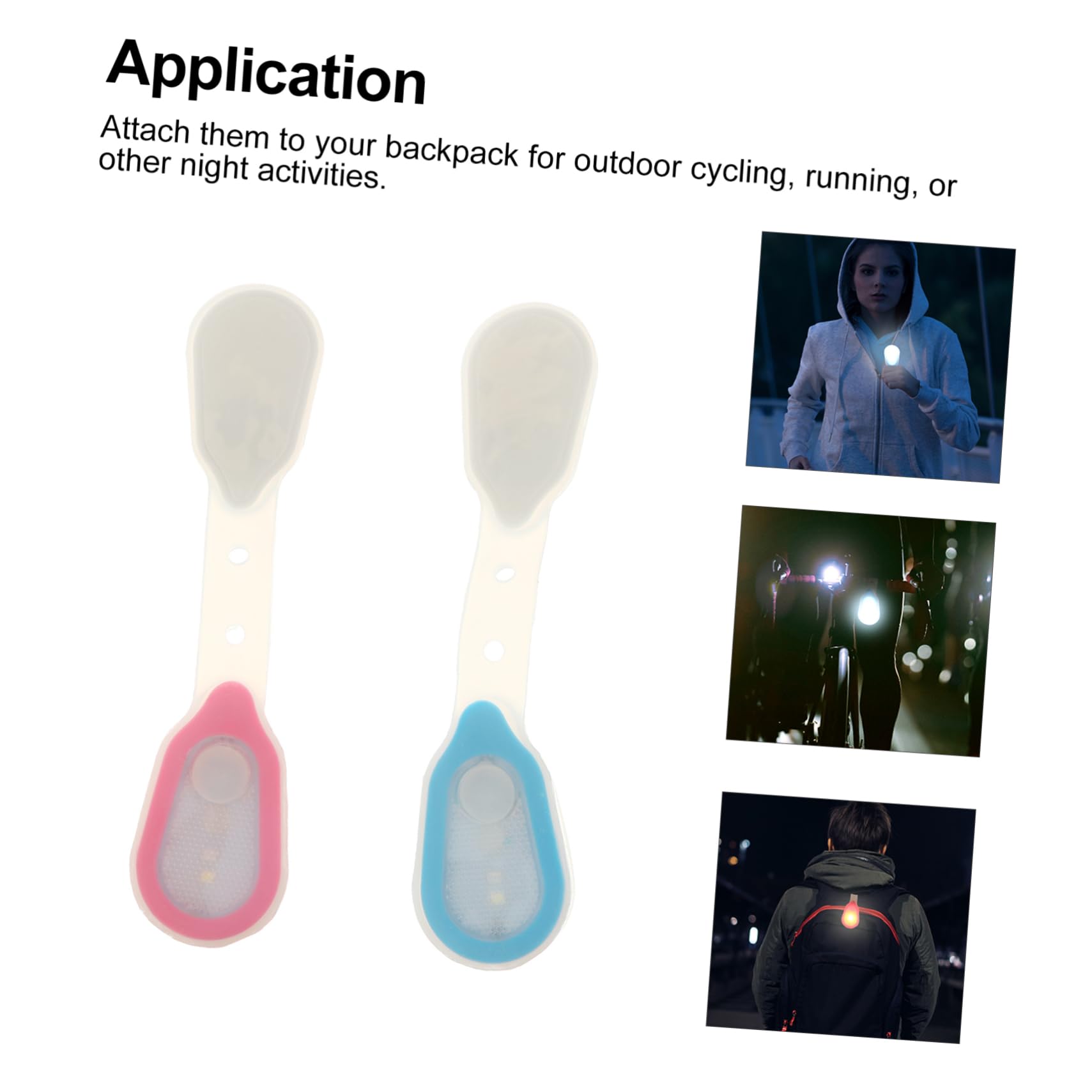 BESPORTBLE Led Running Light for Backpack Clip Safety Light Night Safety Light Rechargeable Camping Lantern Portable Led Lights for Hiking